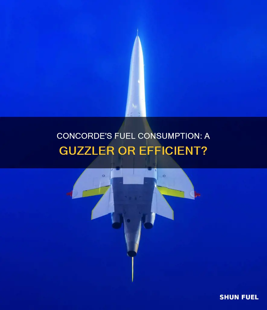 how much more fuel did concorde use