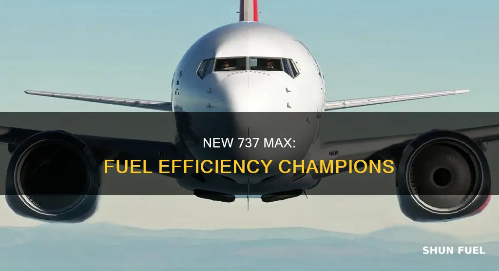 how much more fuel efficient is the 737 max