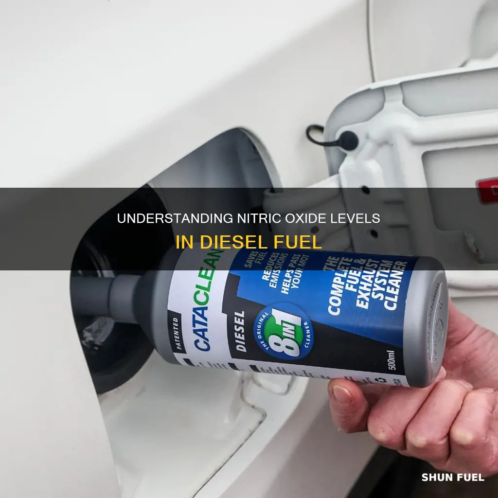 how much nitric oxide is in diesel fuel