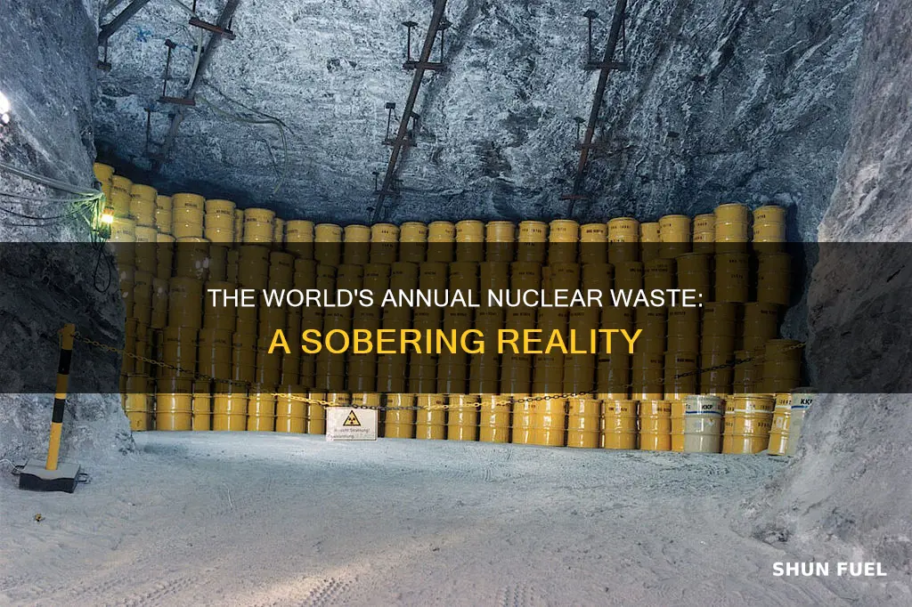 how much nuclear fuel is dumped every year