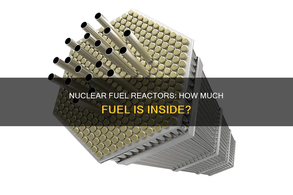 how much nuclear fuel is in a reactor