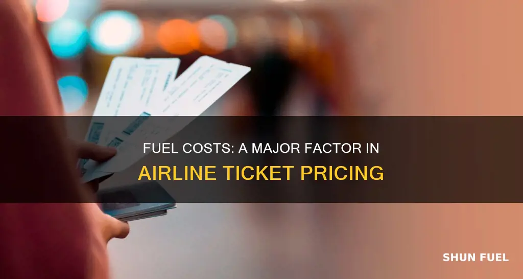 how much of an airline ticket price is for fuel
