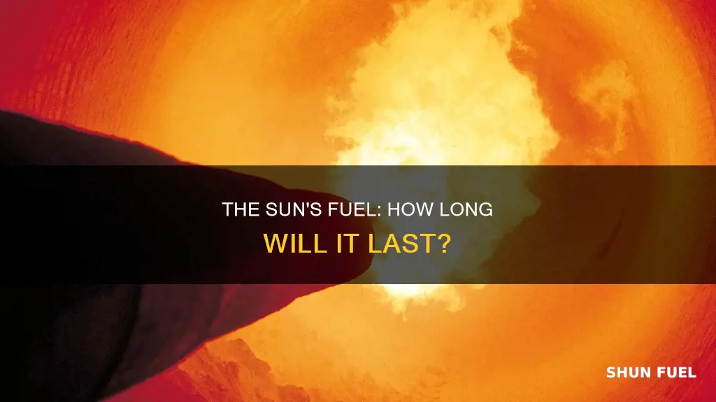 how much of its fuel has the sun used up