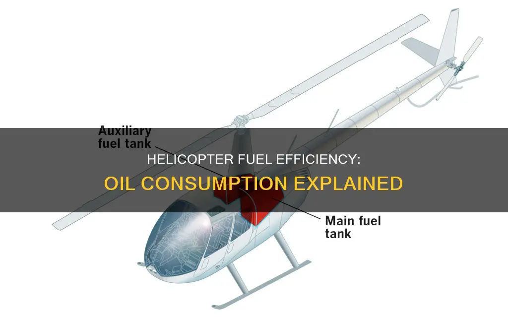how much oil to fuel a helicopter