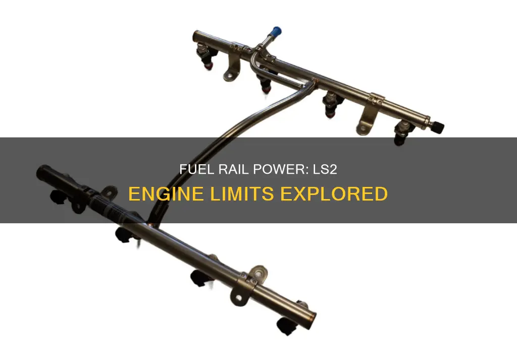 how much power can ls2 fuel rail support