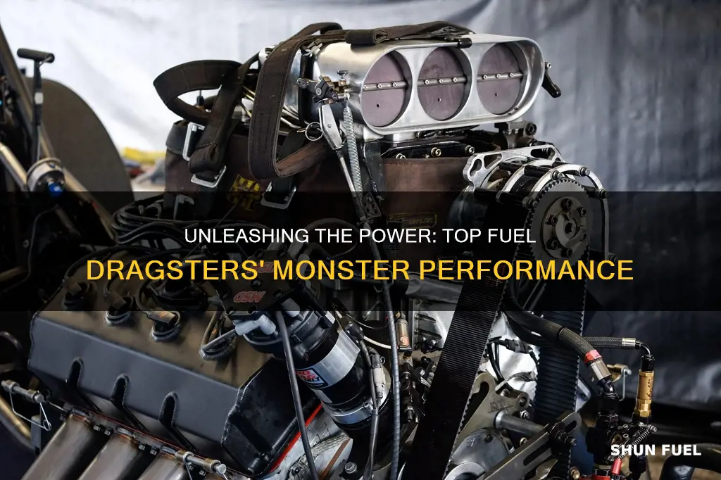 how much power do top fuel dragsters make