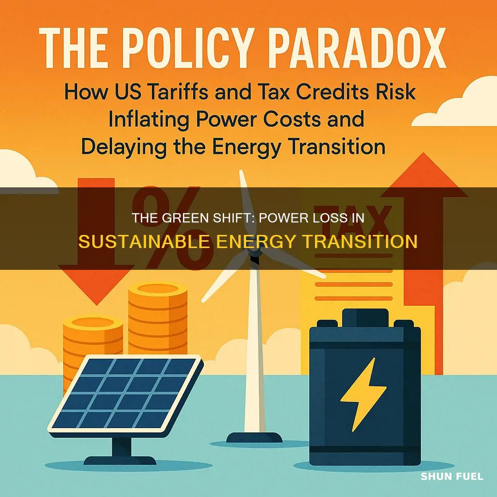 how much power is lost moving to fully sustainable fuels