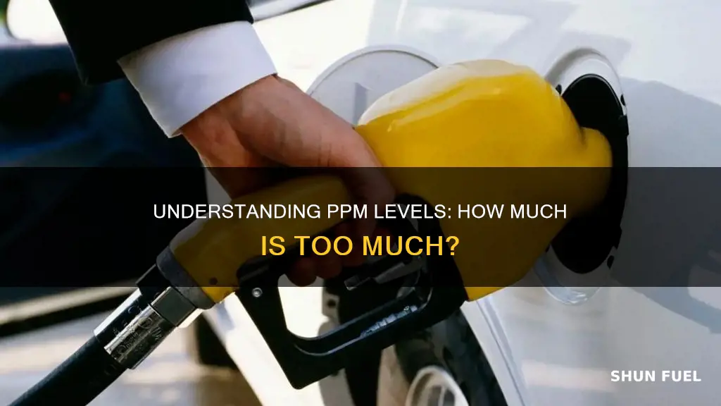 how much ppm in diesel fuel is good