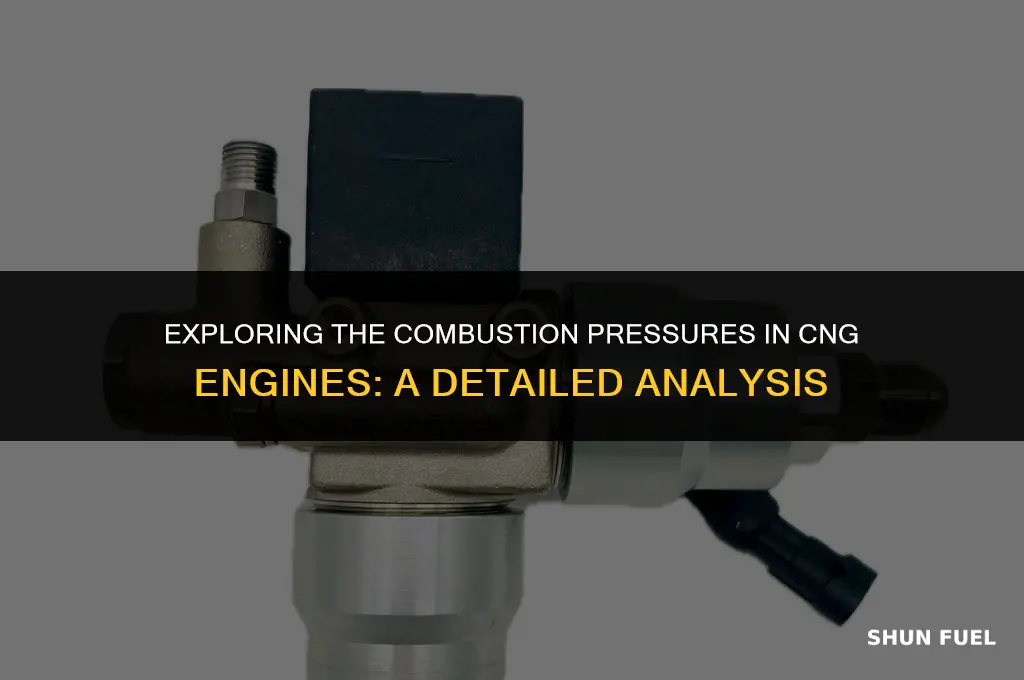 how much pressure is in a cng combustion engine