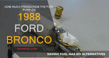 Ford Bronco Fuel Pump: Understanding Pressure Performance