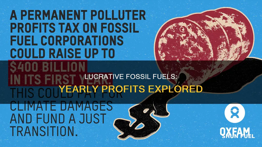 how much profit yearly fossil fuels