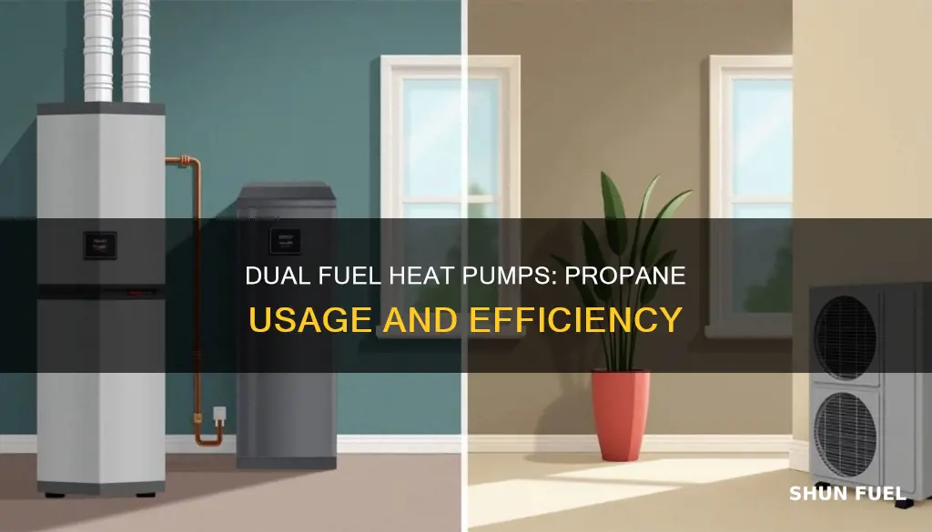 how much propane does a dual fuel heat pump use
