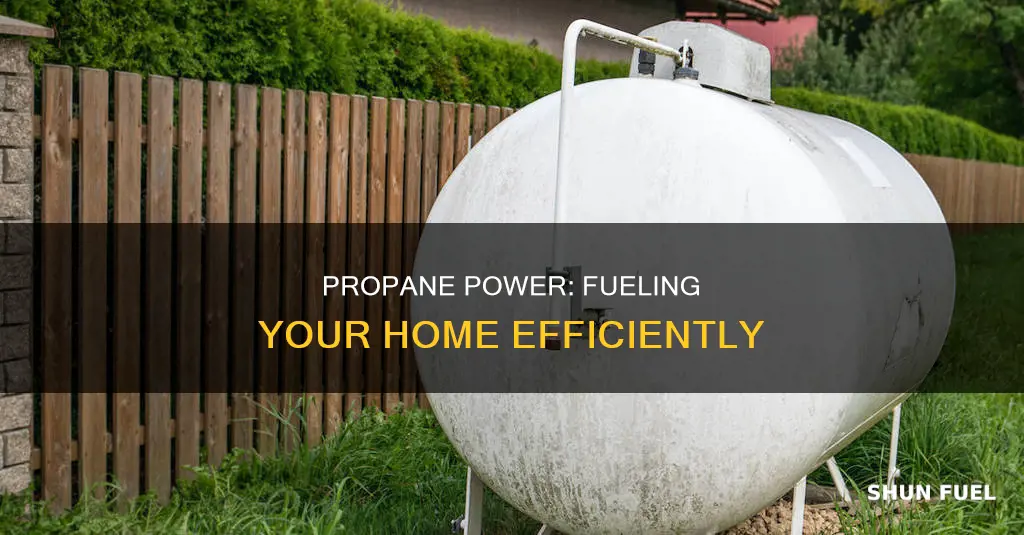 how much propane is used to fuel a house
