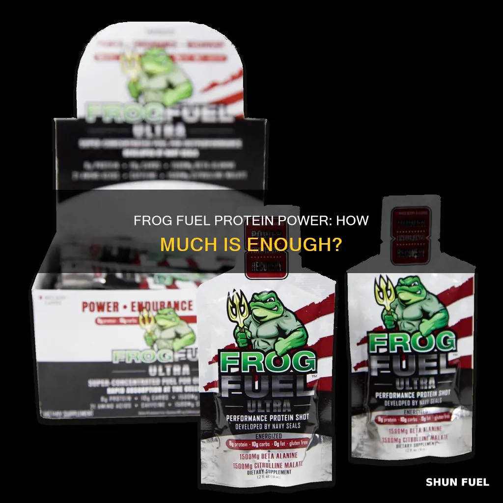 how much protein is in frog fuel