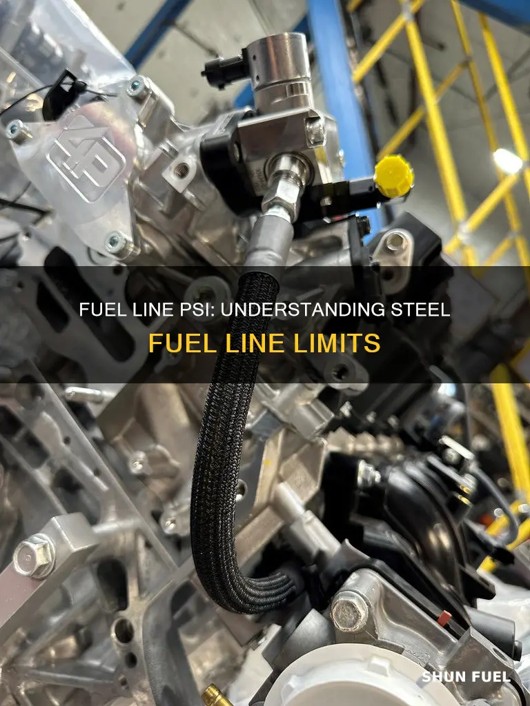 how much psi can a stock steel fuel line handle