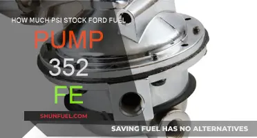 Ford 352 FE Fuel Pump: PSI and Stock Options