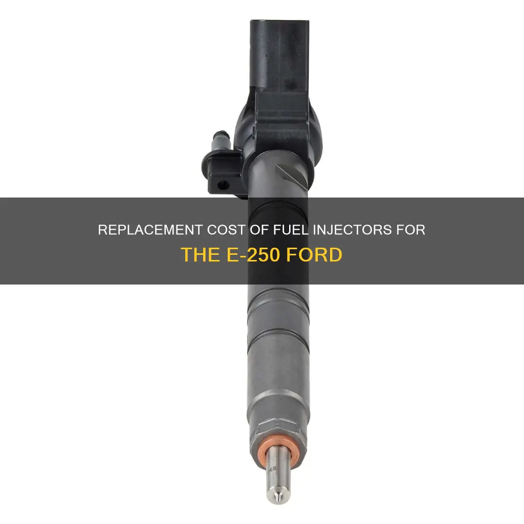 how much replacement fuel injector on e-250 ford