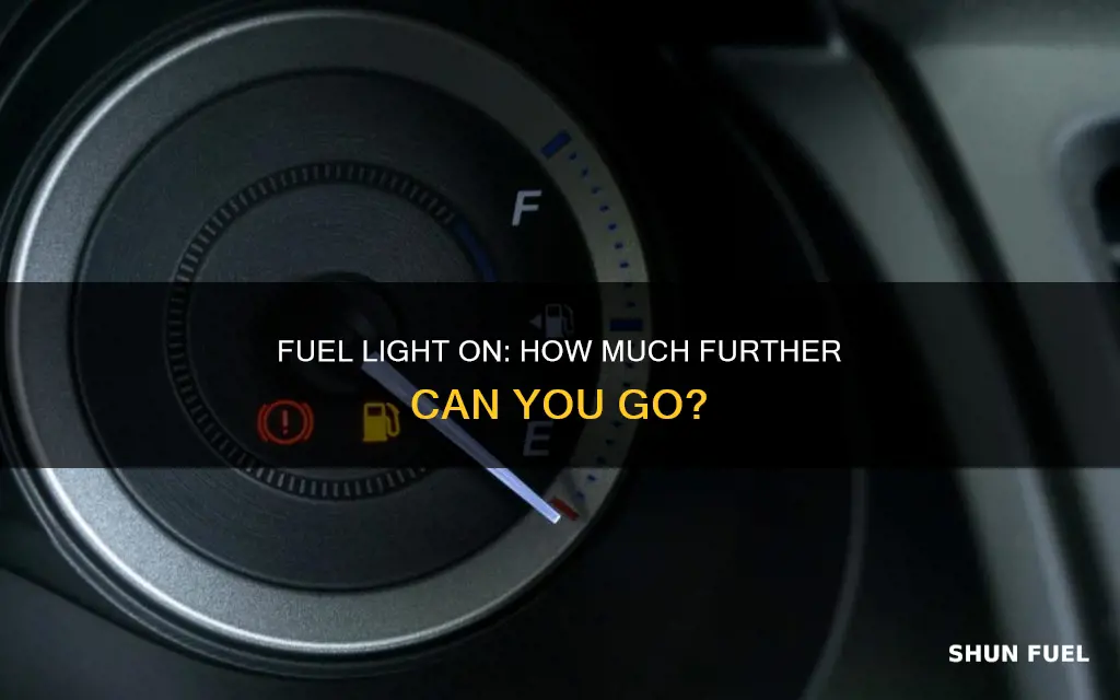 how much reserve fuel is left after low fuel light