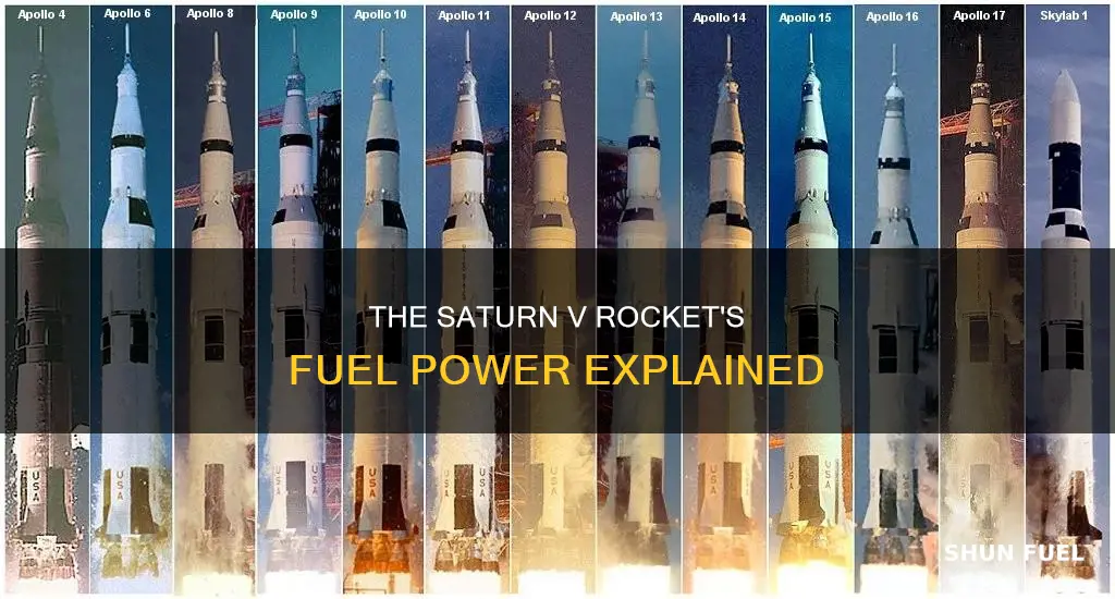 how much rocket fuel does the saturn v rocket carry