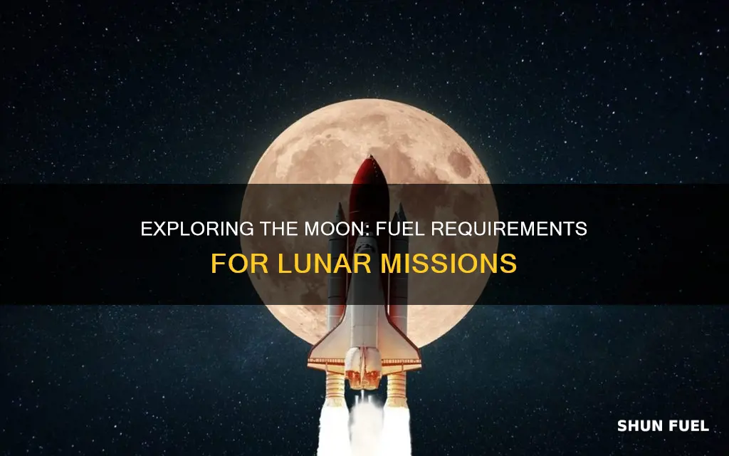 how much rocket fuel to get to the moon