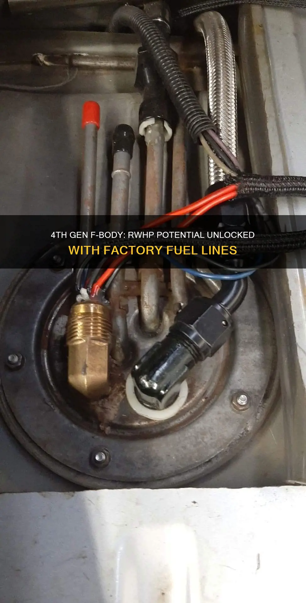 how much rwhp on 4th gen fbody factory fuel lines