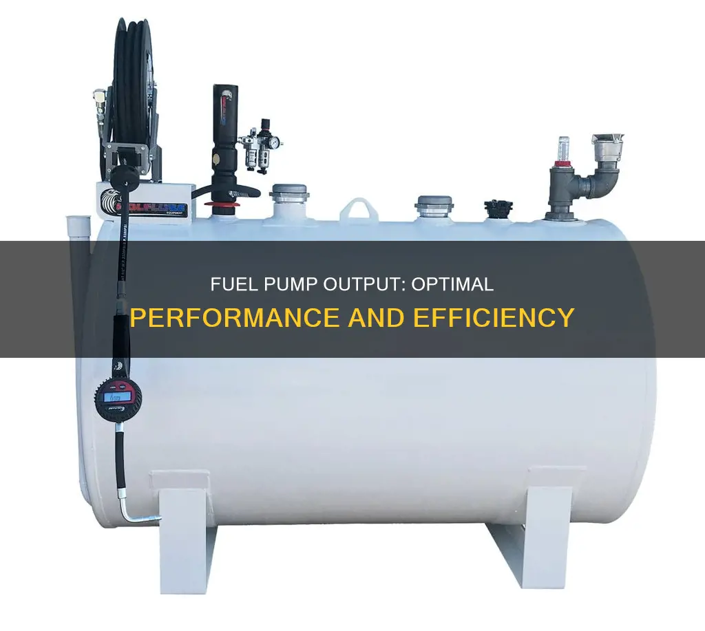 how much should a fuel pump produce