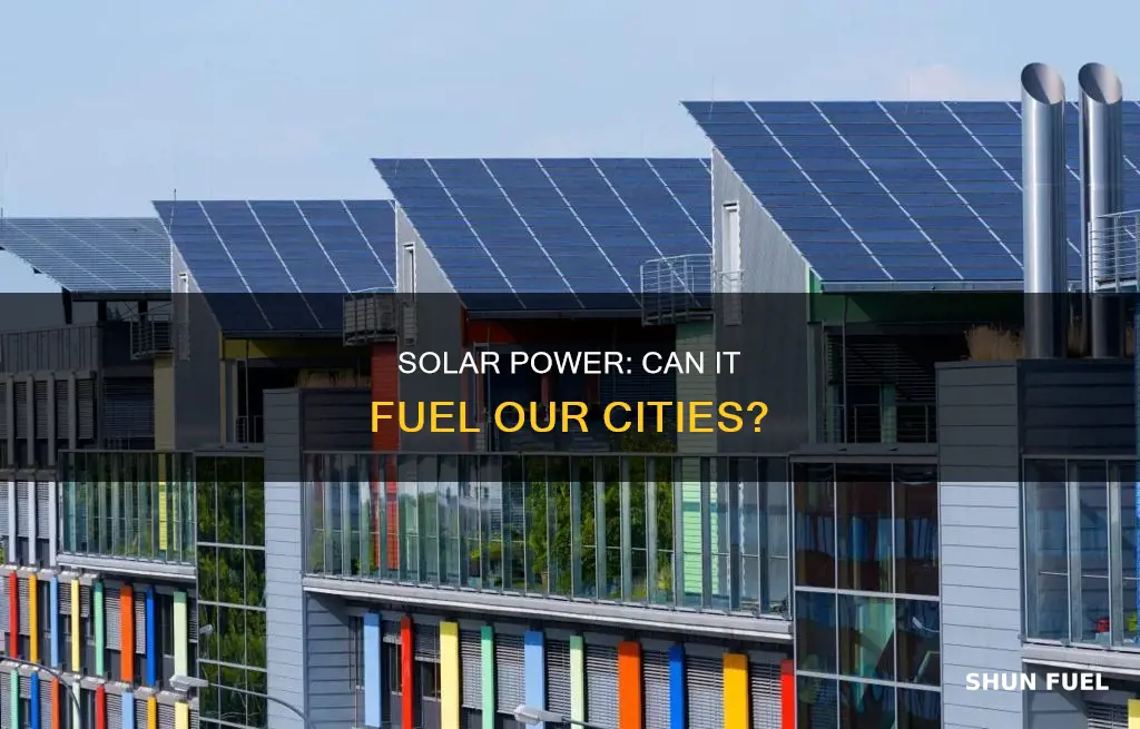 how much solar energy can fuel a whole city