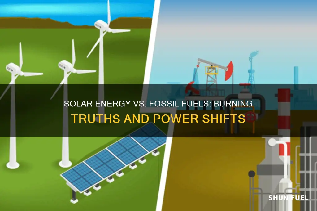 how much solar energy is used to burn fossil fuels