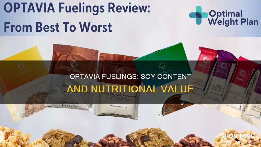 how much soy is in optavia fuelings