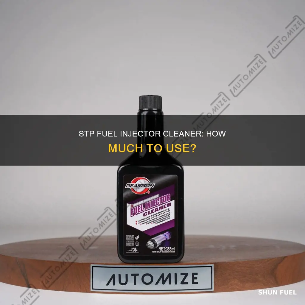 how much stp fuel injector cleaner to use