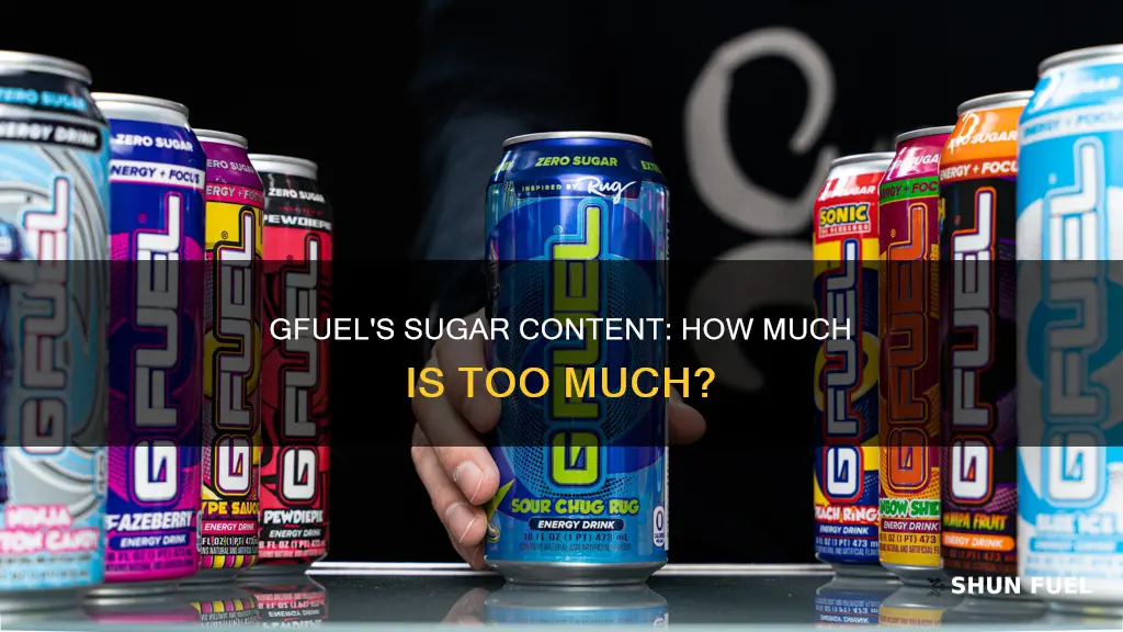 how much sugar does g fuel have