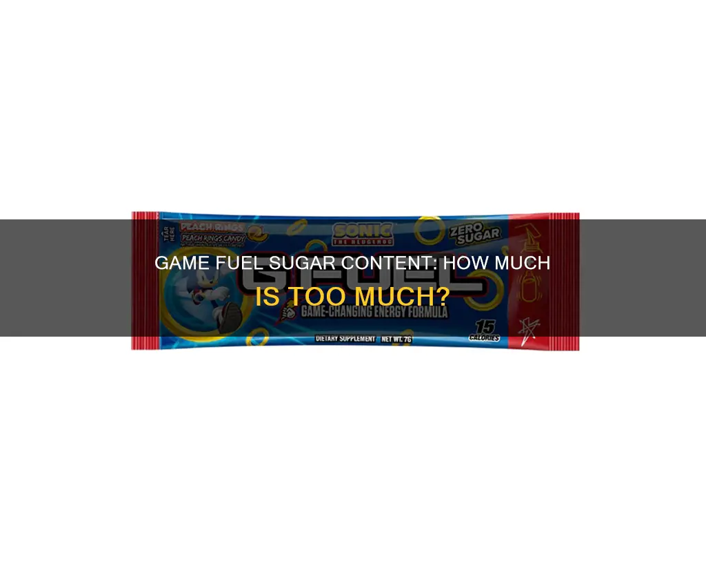 how much sugar is in game fuel
