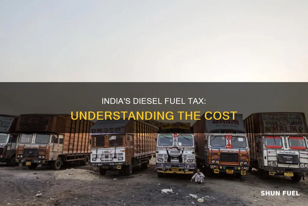 how much tax on diesel fuel in india