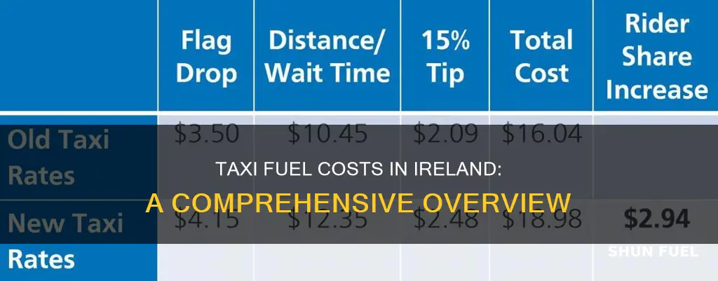how much taxis paid on fuel in ireland