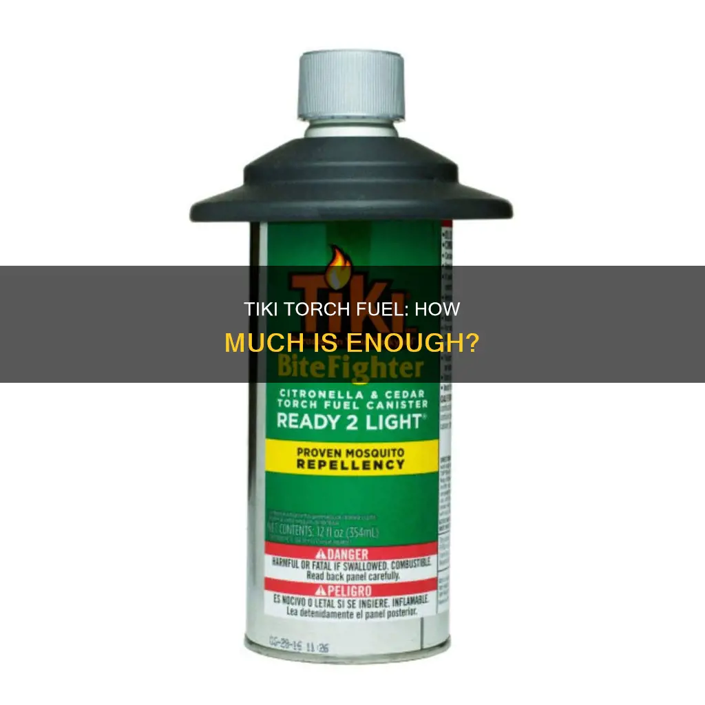 how much tiki torch fuel do i need