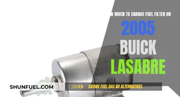 Fuel Filter Replacement Cost for 2005 Buick Lasabre