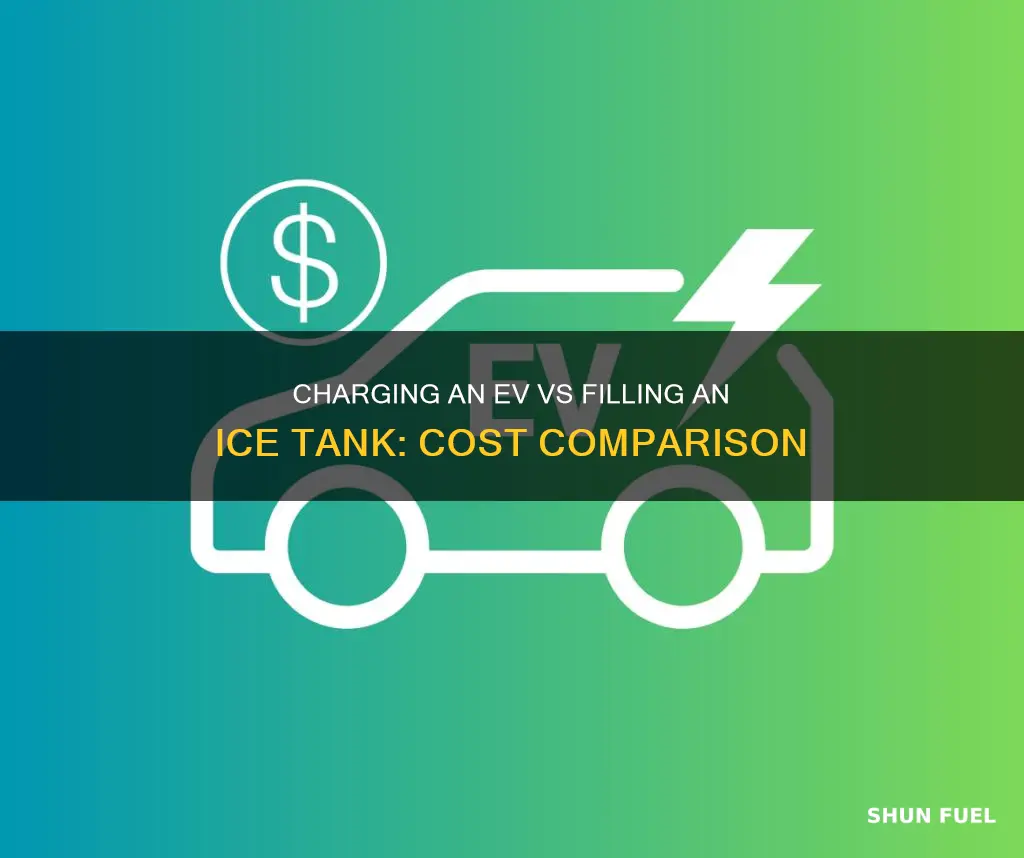 how much to charge ev vs fuel ice
