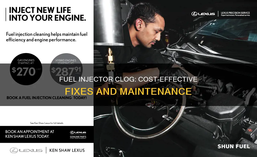 how much to fix clogged fuel injectors