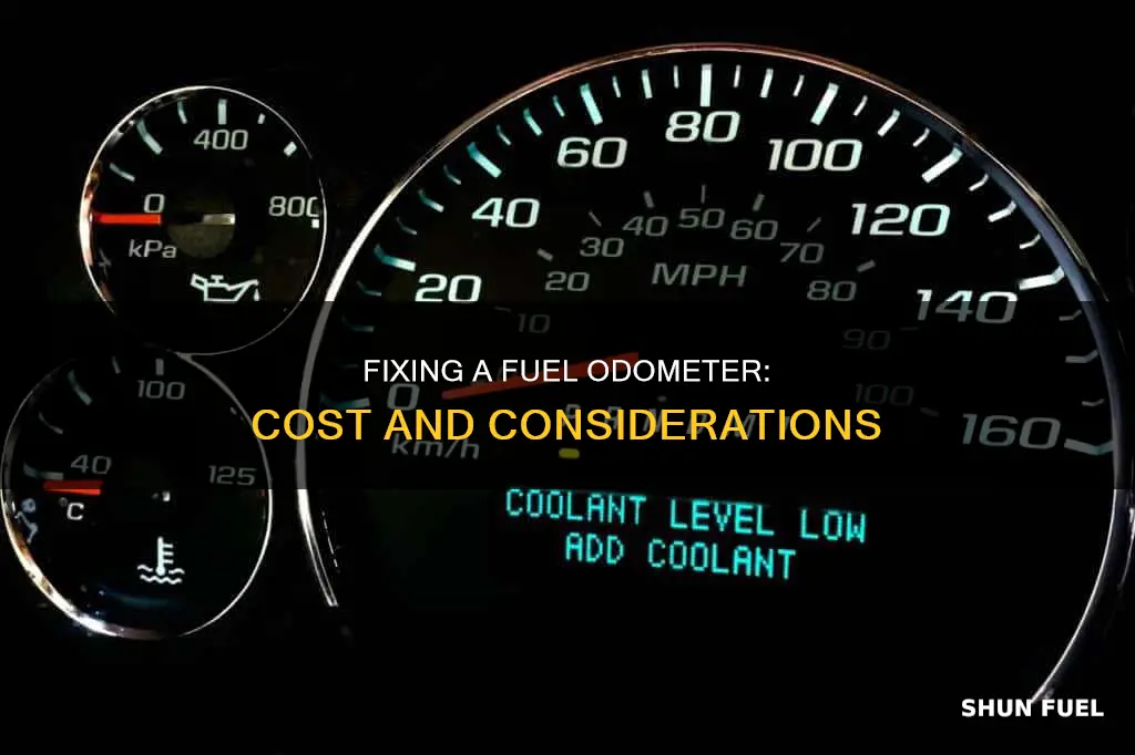how much to fix fuel odometer