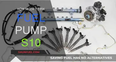 Fuel Pump Fix for Your S10: Cost and Process