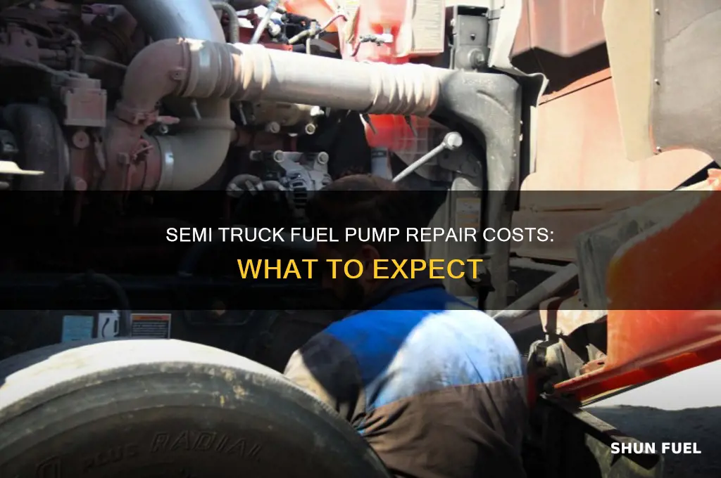 how much to fix fuel pump semi truck