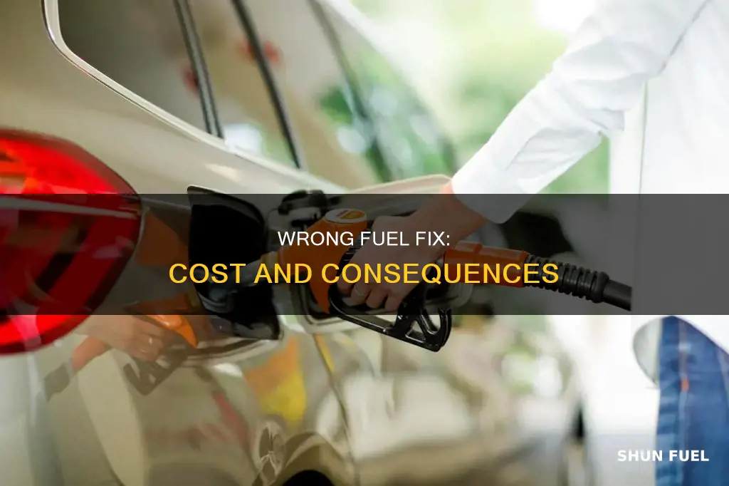 how much to fix wrong fuel in car