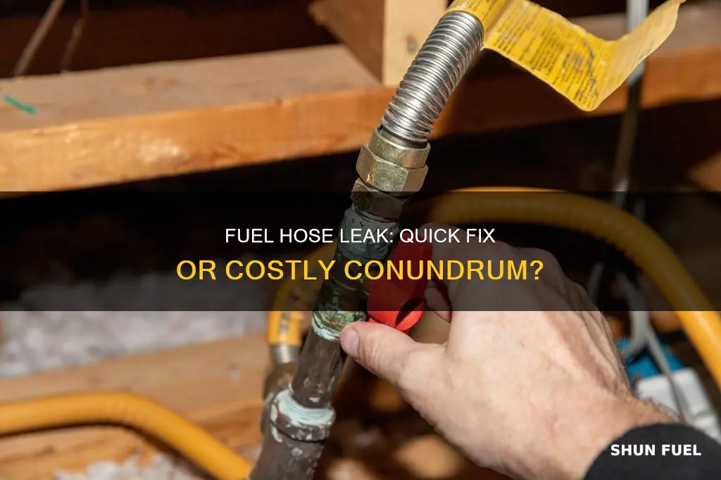 how much to repair a fuel hose leak