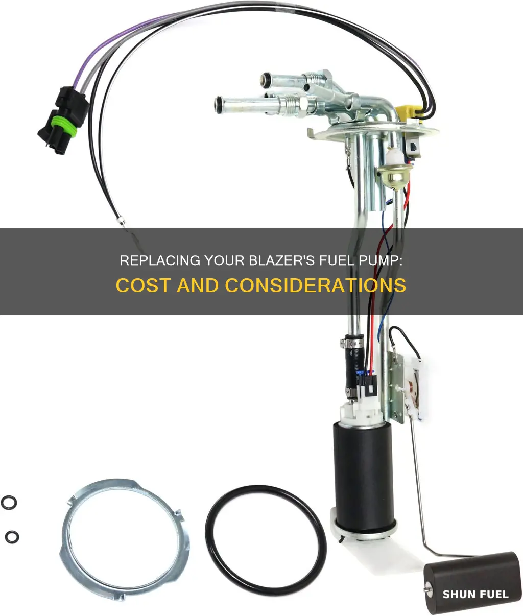 how much to replace 95 blazer fuel pump