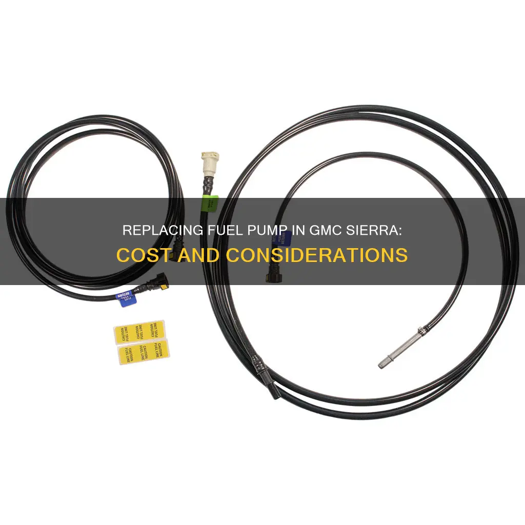 how much to replace a fuel on a gmc sierra