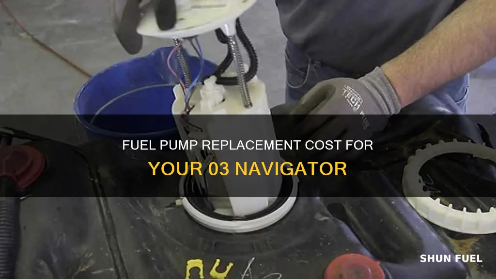 how much to replace a fuel pump in 03 navigator