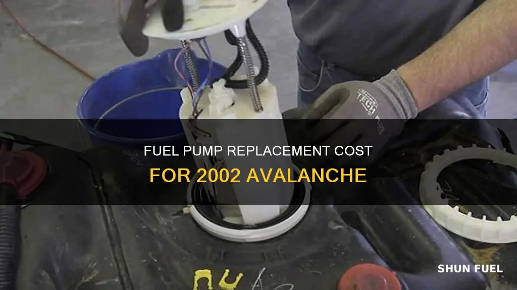 how much to replace a fuel pump in 2002 avalanche