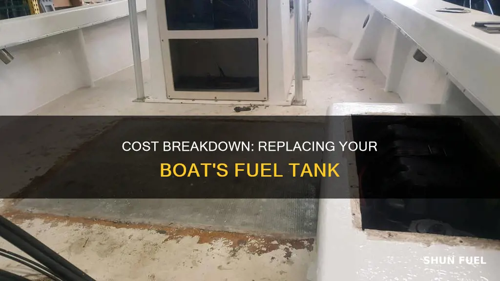 how much to replace boat fuel tank