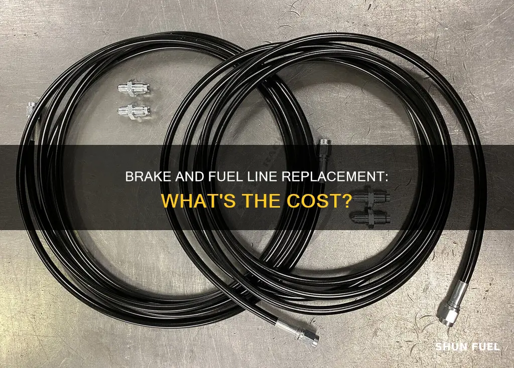 how much to replace brake and fuel lines