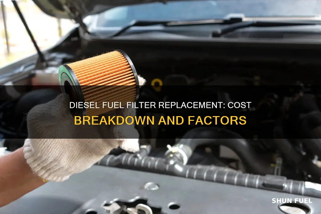 how much to replace diesel fuel filter